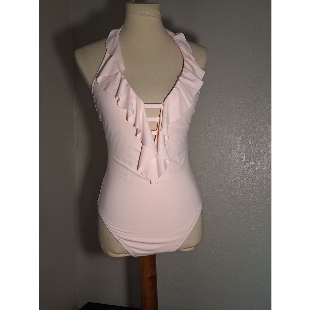 Bleu Rod Beattie Pale Pink One-Piece Swimsuit